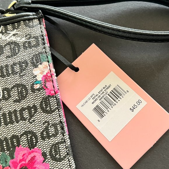 JUICY COUTURE Wristlet "Word on the Street" Petal NWT - Picture 3 of 5